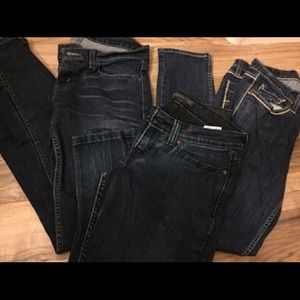 3 Super low rise Levi’s straight leg size 5
